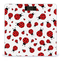Ladybug Red Black Dots White Smart Square Scale with Digital Display for Bathroom Scale
