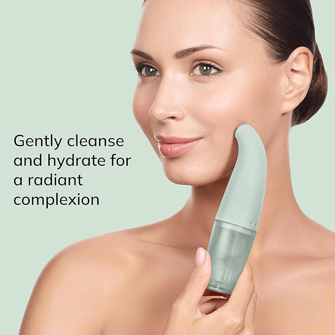 GESKE SmartAppGuided™ Aqua-Stream Face Cleanser | 8 in 1 | Deep Pore Cleansing | Impurities Prevention | Blackhead Extraction | Reduce Red &amp Dry Skin | Use with Our Aqua-Stream Solution