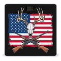 Energy Saving Scale Bathroom Weighing Scale Smart Scale for Body Weight Digital Hunting Deer USA American Flag Black
