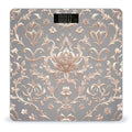 Rose Gold Wallpaper Smart Scale for Body Weight Accurate Bathroom Scale with LED Display Digital Weight Scales Weighing Machine High Precision Scales for Bath Home