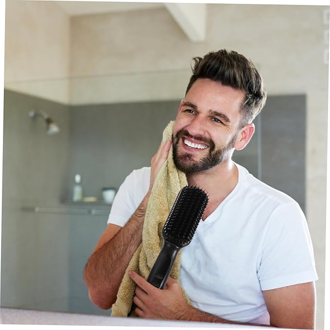 VICASKY Beard Straightener Comb Straightener Brush Fast Heating PTC Element Rotating Power Cord Safe Styling Tool for Mens Hair and Beards Multi Function Hair