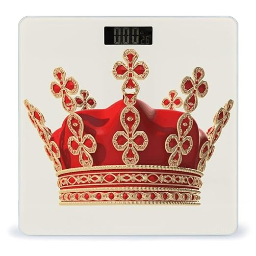 Electronic ScalesRed Crown Print Basic ScalesWireless Electronic Weight ScalePortable Electronic Scale