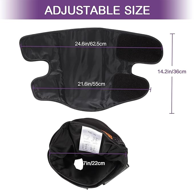 QUINEAR Rechargeable Leg Massager for Circulation and Pain Relief Cordless Air Leg Compression System Calf Massager Gift for Mom Dad Women Men FSA-HSA-Eligible
