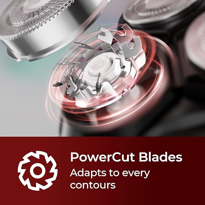 Cordless Electric Razor for Men: 3-in-1 Electric Shavers for Men - IPX7 Waterproof &amp Precision Blades - Turbo Speed Travel Kit for Beard Nose Sideburns