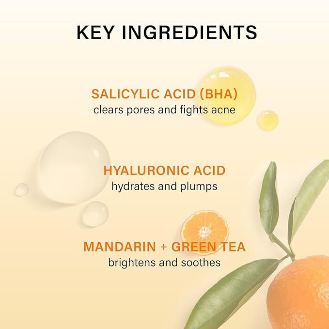Melixir Airfit Invisible Sunscreen &amp Mandarin Morning Face Cleanser Duo for Sensitive Skin Korean Sunscreen with Rice &amp Hyaluronic Acid No White Cast Salicylic Acid Cleanser Hydrating Skin