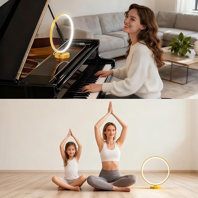 2 in 1 Light Therapy &amp Desk Lamp - 10000 Lux Sun Lamp with Dual Controls 4 Timer Dimmable 3 Color Temperatures