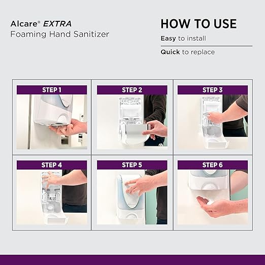 SC Johnson Professional® Alcare Extra Foaming Hand Sanitizer Starter Pack (1 cartridge + 1 dispenser) 1 L 1/CS