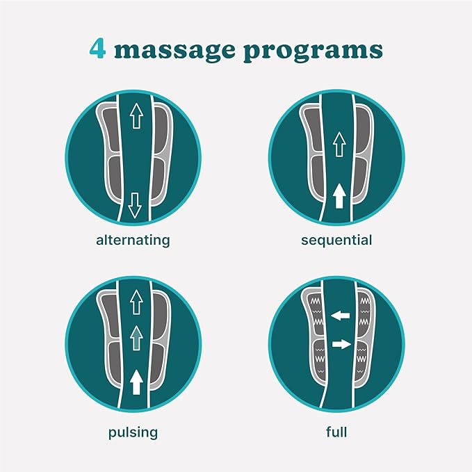 HoMedics Modulair Compression Wrist Wrap Massager – Overlapped Compression Therapy with 4 Programs Adjustable Intensity Heat Settings (Battery Sold Separately)