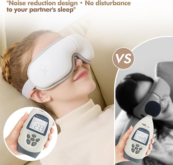 Eye Massager with Light-Blocking Design 2026 Upgraded Eye Massager with Heat 5 Modes &amp 180° Folding Design Sleep Gift for Office Travel Home Use Portable &amp Gifts for Women and Men