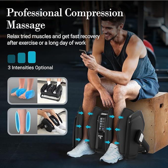 CuPiLo Full Back Massager with Heat Foot Massager with Heat