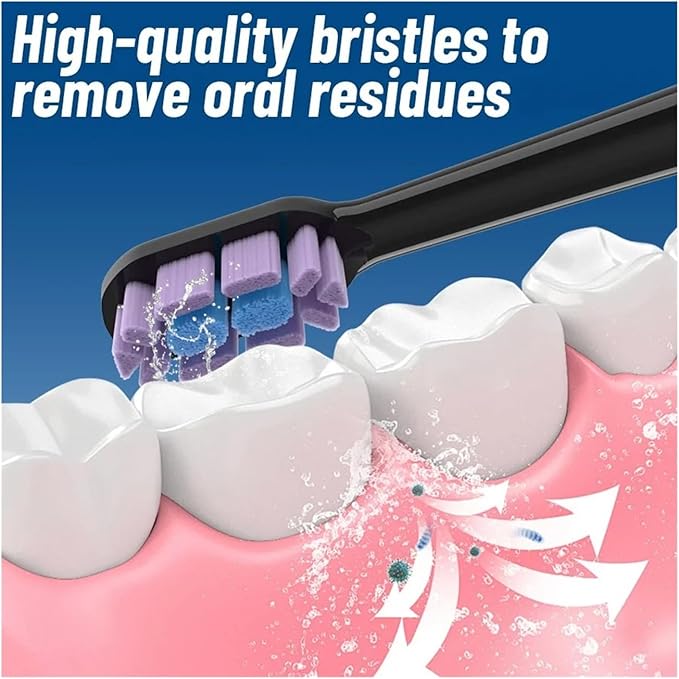 5/10PCS Replacement Brush Heads Compatible for Mes604 Sonic Electric Toothbrush Bristle with Caps Sealed Pack(5Pcs Adapts to T700)
