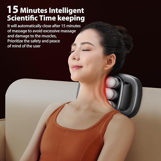 12-Head Massage Gun 3 Modes 30 Levels Of Intensity Electric Deep Tissue Massager Relieves Muscle Pain All Over The Body 4k Smart Display Suitable For Lazy People The Elderly And Office Workers