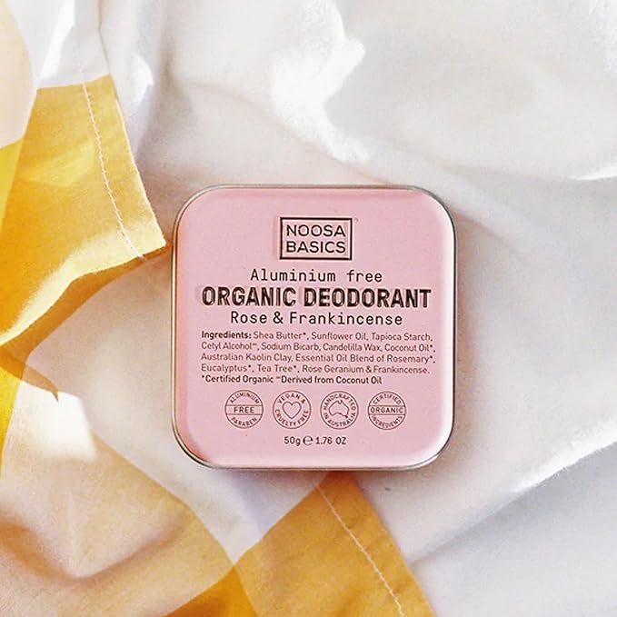 Noosa Basics Organic Deodorant Cream - Coconut &amp Vanilla - 1.76 oz - Handcrafted in Australia