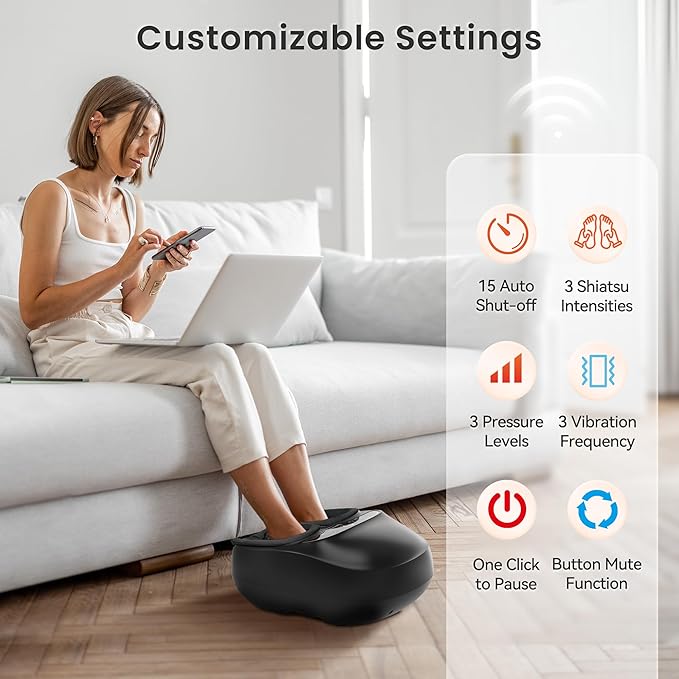 COMFIER Foot Massager Machine &amp Shiatsu Back Massager