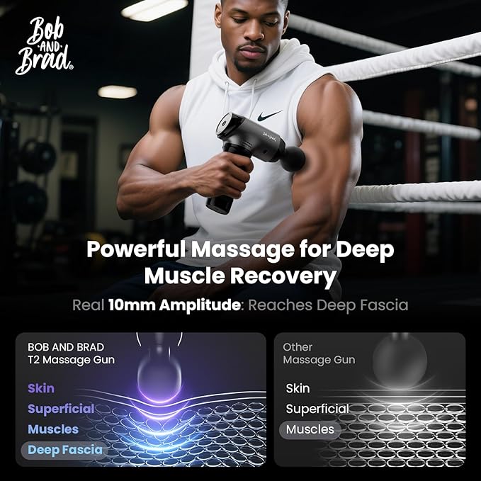 BOB AND BRAD T2 Massage Gun + G100 Pro Vibration Therapy Massager
