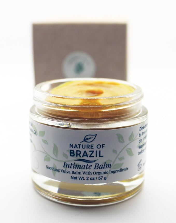 Vulva Balm - Intimate Skin Moisturizer for Dryness Itching &amp Menopause Relief - Hormone Free 100% Natural &amp Organic Ingredients - 2 oz