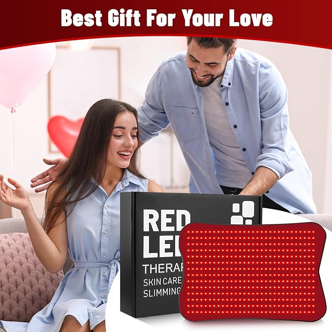 Red Light Therapy Mat for Body 31.5''x 24'' Red Light Therapy Pad with Controller 420pcs 2 in 1 LEDs (660nm &amp 850nm) Adjustable Timer &amp Intensity