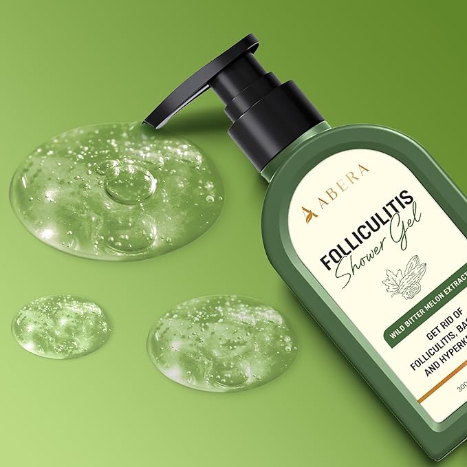 ABERA Folliculitis Body Wash High-Performance Shower Gel with Wild Bitter Melon BHA Reduces Back Acne &amp Hyperkeratosis For Men &amp Women Safe for All Skin Types 1 Box 1014 Fl oz