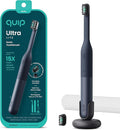 Quip Ultra Lite Sonic Electric Toothbrush Slim Lightweight Design 3 Brushing Modes 15X More Plaque Removal Pressure Sensor &amp 30-Day Battery Ash