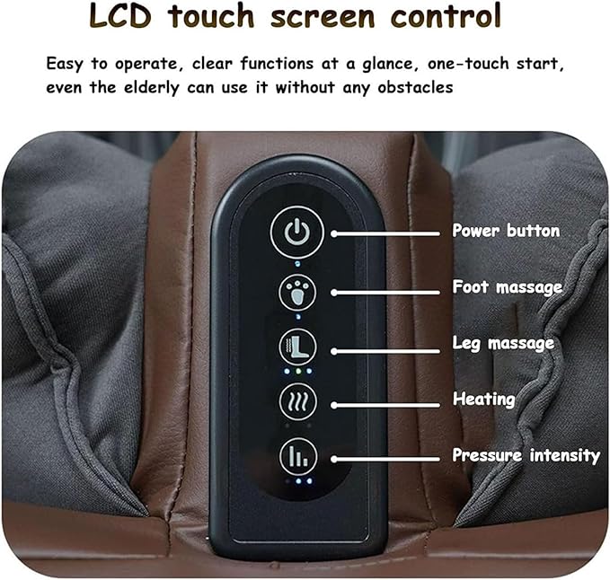 Foot Massager with HeatShiatsu Foot Massager Electric Feet Massage Machine for Plantar Fasciitis Neuropathy Circulation Electric Feet Massagers Machine for Women Men(Black)