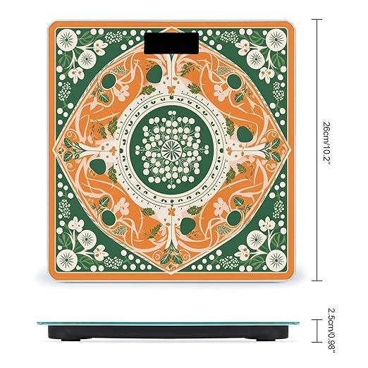 Specially Designed Patterns Smart Scale for Body Weight Accurate Bathroom Scale with LED Display Digital Weight Scales Weighing Machine High Precision Scales for Bath Home