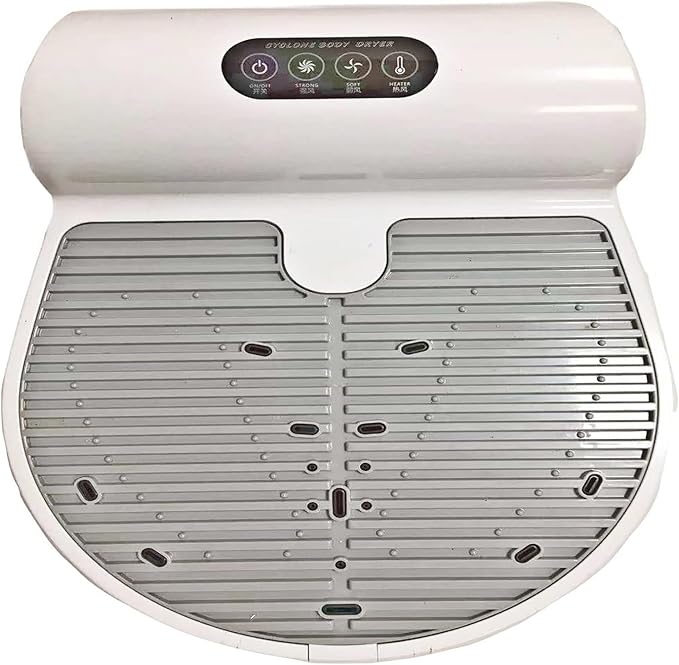Full Body Dryer for Shower 1350W Negative Ions Body Heater Blow Dryer Foot Touch Control Body-Hair-Dryer 2 Wind Speeds Waterproof (White)