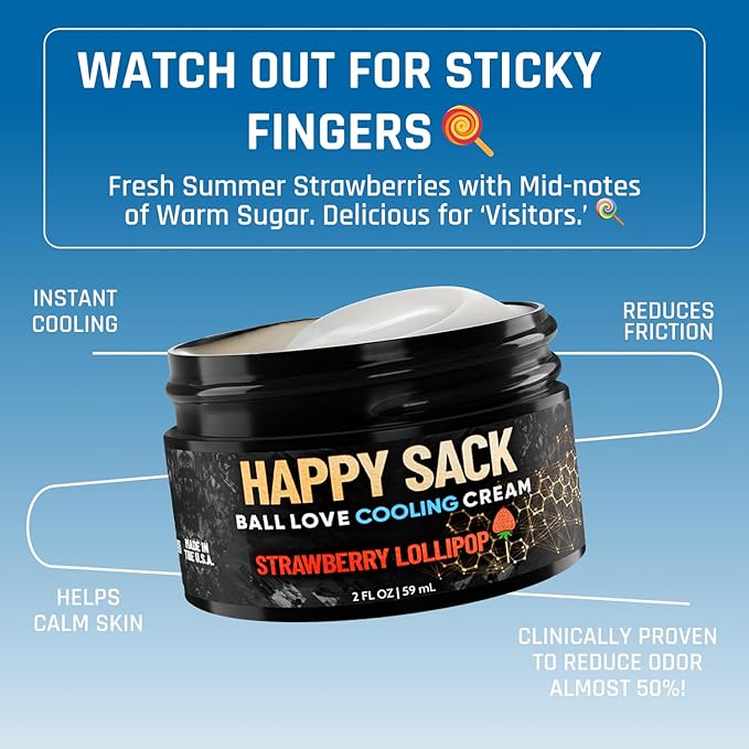 Derm Dude Below-the-Belt Bundle for Men | Happy Sack Deodorant &amp Comfort Cream 2oz + Happy Crack Refreshing Spray 2oz | Odor Control Cooling Comfort DeoPlex &amp Witch Hazel Blend