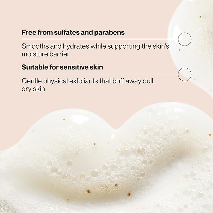 Suave Pistachio Cream Exfoliating Body Wash &amp Scrub with Glycerin &amp Vitamin E Sulfate-Free Hydrating Cleanser for Soft Smooth Skin 6 Count 18 FL OZ