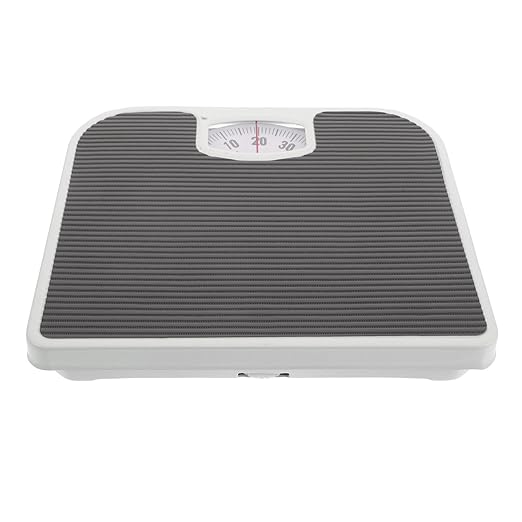 TEHAUX Mechanical Bathroom Scale Accurate Analog Dial Body Weight Scale Gray for Home Health Monitoring
