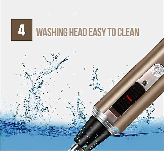 Ear and Nose Hair TrimmerUSB Rechargeable Nose Hair TrimmerProfessional Nose Hair Trimmer Clipper for Men and WomenWaterproof Dual Edge Blades for Easy Cleaning (Brown)