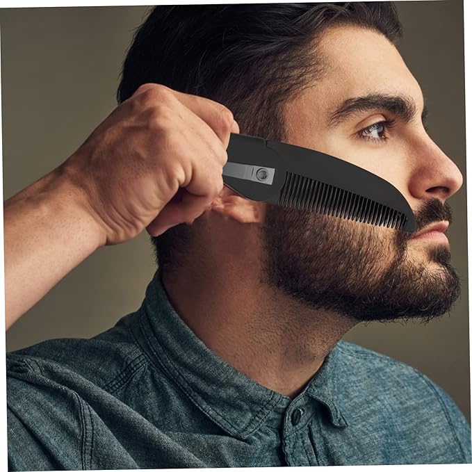 Homoyoyo 12pcs Folding Beard Combs Portable Hair Accessories for Men Lightweight for Travel for Grooming Styling All Beard Types