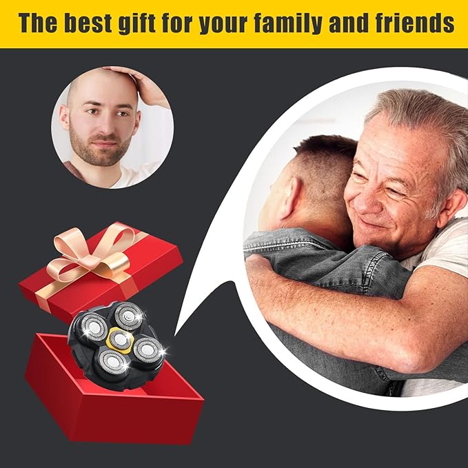 Shaver Replacement Heads Compatible with Microtouch Titanium Head Shaver for Bald Men 2 Pack