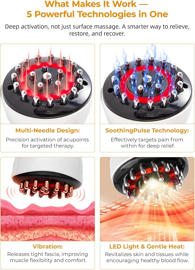 Leg Massager for Circulation and Pain Relief Lymphatic Drainage &amp Varicose Veins Support - Calf Foot &amp Knee Massager with SoothingPulse Heat Light &amp Vibration - White