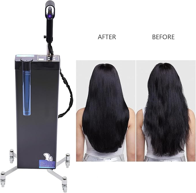 Nano Hair Steamer 3-in-1 Professional Nanoscale Spray Multifunctional Hair Salon Nano Hair Steamer 5-Gear Adjustable Nanoscale Sprayer Hair Care Hair Repair Salon Spa Equipment