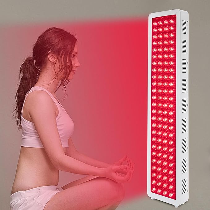 1000W Red Light Therapy Device for Body Skin. Near Infrared Light Therapy Dual Chip 660nm 850nm 200pcs Clinical Grade LEDs High Power Red Light Panel for Recovery Skin Health Pain Relief.