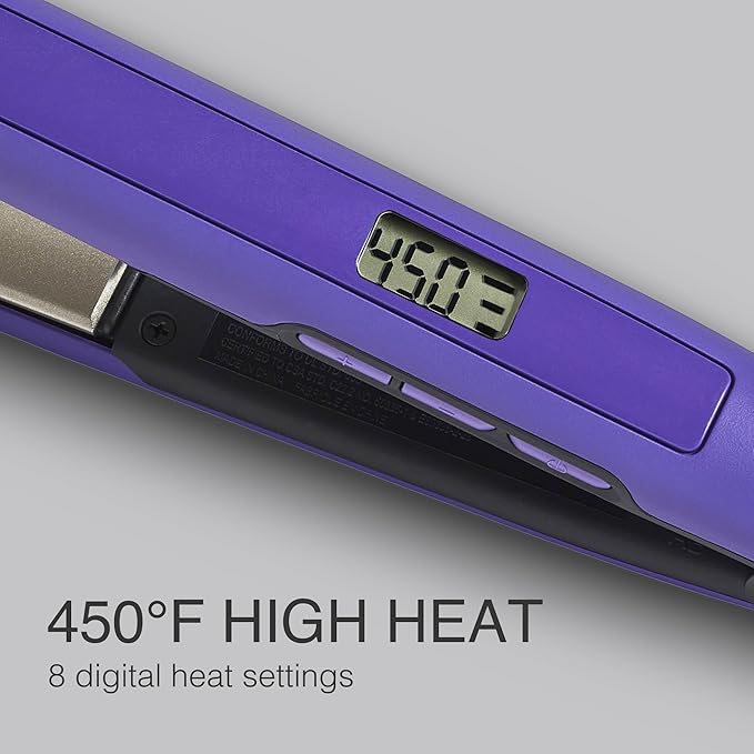 Remington 1 Flat Iron Hair Straightener with Anti-Static Technology 30-Second Heat Up &amp 60 Minute Auto Shut-Off 30% Longer Ceramic Floating Plates Titanium + Ceramic Coating