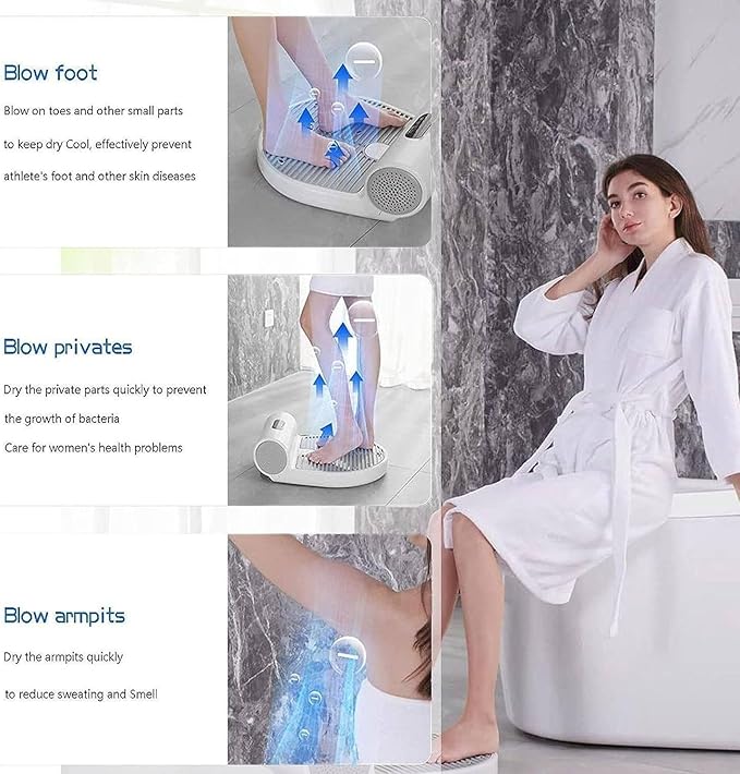 Full Body Dryer 1350W Negative Ion Body Heater with Touch Control Warm and Cool Air for Complete Body Care Ideal for Bathroom Home Hotel