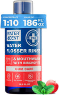 Concentrated Water flosser Rinse &amp mouthwash Gum Care| Add to Water Flosser &amp Oral irrigator | Apple Mint| Pack of 1 = 16.9 fl.oz | Alcohol Fluoride Free Made in USA | WATER DENT