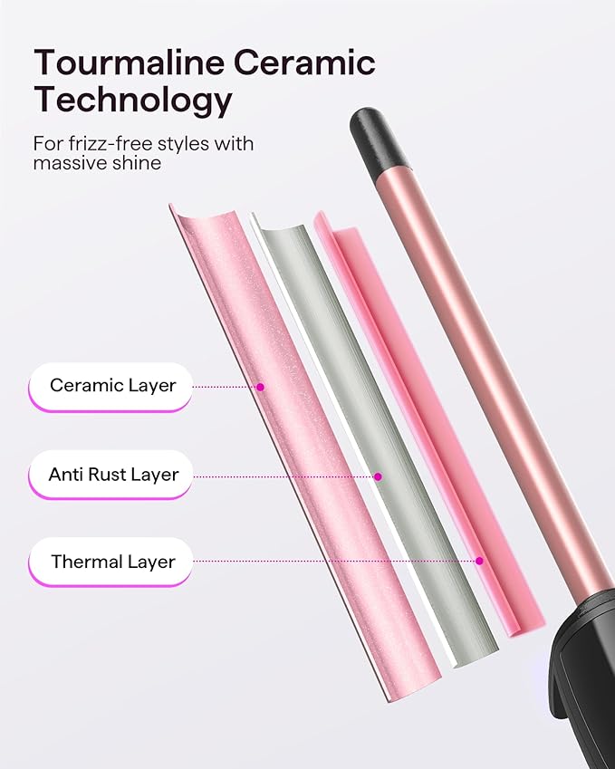 Wavytalk Micro Wave 3/8” Curling Wand and Steam Sesh Hair Straightener