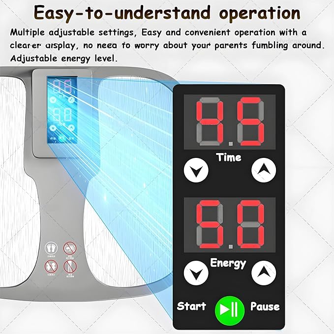 Tera-Hertz Foot Massager - Professional Physiotherapy Machine for Pain Relief and Ultimate Relaxation Effective Fatigue Recovery for Your Feet and Body