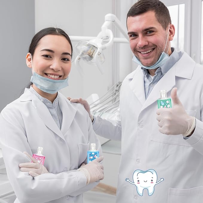 50 Pcs Dental Assistant Mini Hand Sanitizer Bulk Dental Assistants Gift Nurse Appreciation Gift Cute Teeth Small Hand Sanitizer 1fl oz Travel Size Hand Soap for Nurse Week Gifts