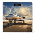 Private Plane Bathroom Scale for Body Weight Bathroom Weighing Scale with Backlit LCD Display Highly Accurate Measures Weight Up to 180kg