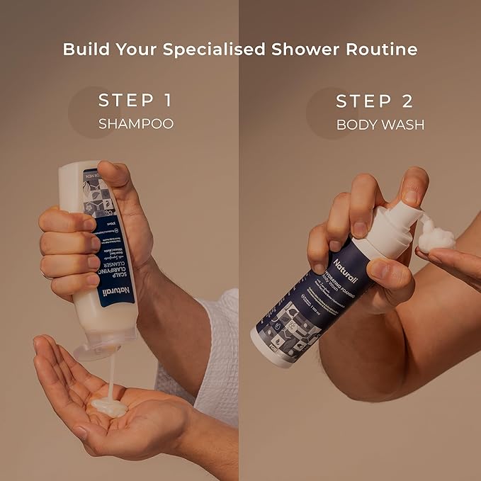 Hydrating Foaming Body Wash For Men | With Green Tea Shea Butter &amp Hyaluronic Acid | Cleanses &amp Removes Impurities | Soothes &amp Revitalises Skin | 100ml