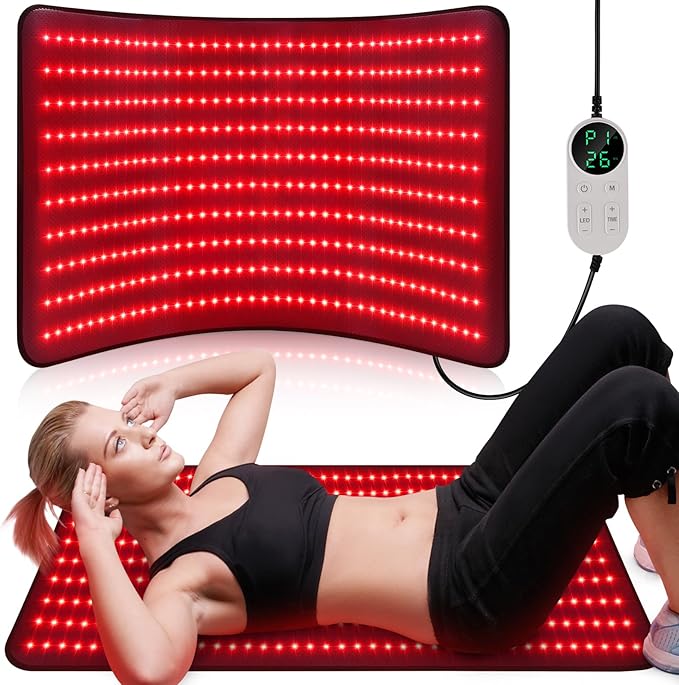 Red Light Therapy for Body Holiday Birthday Gifts for Women Men 39’’ x 24’’Large Infrared Light Therapy with Timer Red Light Panel for Back Belly Shoulder Joint (with Storage Bag)