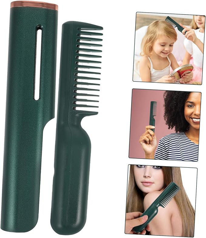Hair Straightener Comb Electric Straight Hair Comb Portable Tool for Men Women