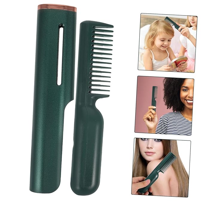Heat Brush Hair Straightener Brush Straightening Comb Styling Tool Fast Heat Silk Finish