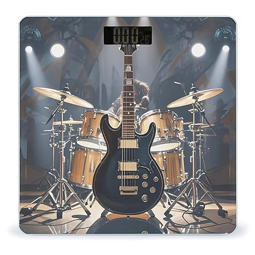 Rock Music Smart Scale for Body Weight Accurate Bathroom Scale with LED Display Digital Weight Scales Weighing Machine High Precision Scales for Bath Home