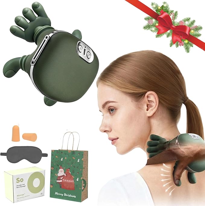Neck and Back Massager Bionic Hand 4D Neck Massager Heated Comfort Feature Three-Level Adjustment N7 Master Hand Massager Wireless &amp Quiet Design (1Pc)