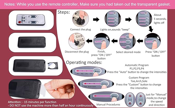 H&ampB Luxuries Shiatsu Foot Massager Machine with Remote Controller Kneading and Rolling Home Massagers for Feet Ankle Calf Leg Ideal for Men Women Father Mom Parents and The Elderly Black