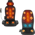 Massage Cushion Bundle with Heat — Full-Body Vibration Seat Massager + Targeted Pad for Back &amp Waist Relaxation Set for Office Chair Home Use or Gifts